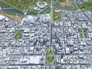 Adelaide city australia 65km 3D Model