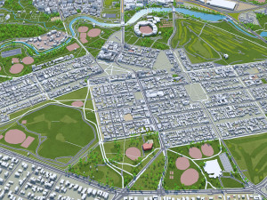 Adelaide city australia 65km 3D-Modell