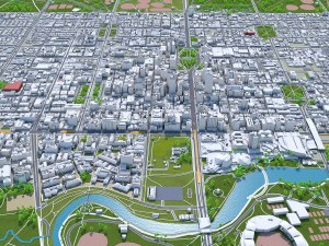 Adelaide city australia 65km 3D-Modell