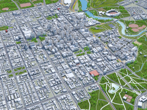 Adelaide city australia 65km 3D-Modell