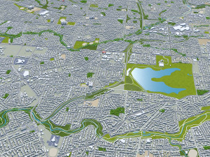 Adelaide city australia 65km 3D-Modell