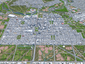 Adelaide city australia 65km 3D-Modell