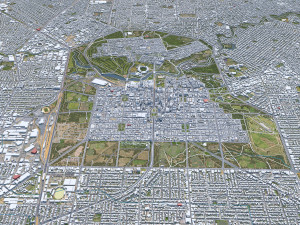 Adelaide city australia 65km 3D-Modell