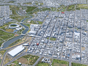 Adelaide city australia 65km 3D-Modell