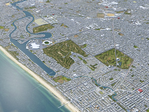 Adelaide city australia 65km 3D-Modell