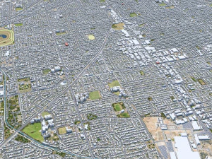 Adelaide city australia 65km 3D Model