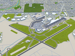 Adelaide city australia 65km 3D-Modell