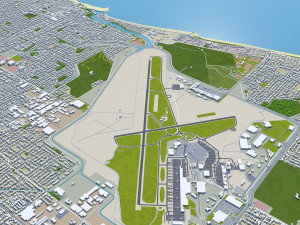 Adelaide city australia 65km 3D-Modell
