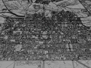 Adelaide city australia 65km 3D Model