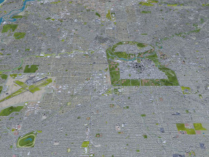 Adelaide city australia 65km 3D-Modell