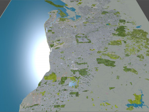 Adelaide city australia 65km 3D-Modell