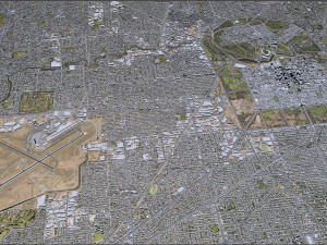 Adelaide city australia 65km 3D-Modell