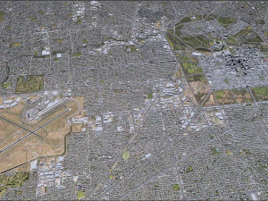 Adelaide city australia 65km 3D Model