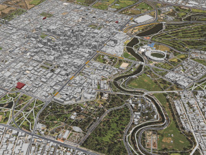Adelaide city australia 65km 3D-Modell
