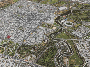 Adelaide city australia 65km 3D Model