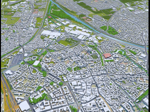 augsburg city germany 30km Modelo 3D