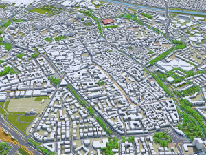 augsburg city germany 30km Modelo 3D