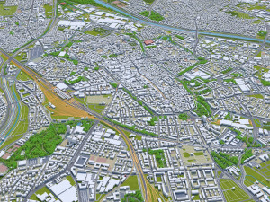 augsburg city germany 30km Modelo 3D