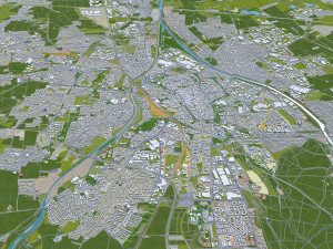 augsburg city germany 30km Modelo 3D