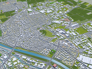augsburg city germany 30km Modelo 3D