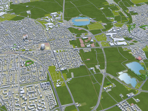 augsburg city germany 30km Modelo 3D