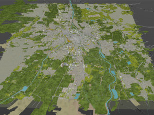 augsburg city germany 30km Modelo 3D