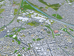 augsburg city germany 30km Modelo 3D