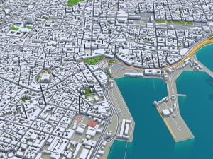 catania city italy 30km 3D Model