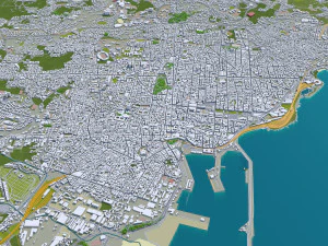 catania city italy 30km 3D Model