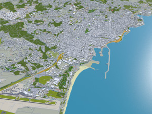 catania city italy 30km 3D Model
