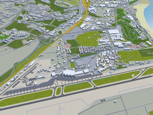 catania city italy 30km 3D Model
