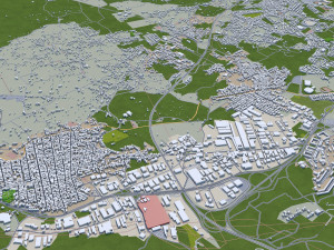 catania city italy 30km 3D Model