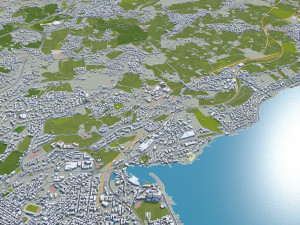 catania city italy 30km 3D Model