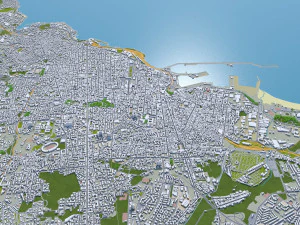catania city italy 30km 3D Model