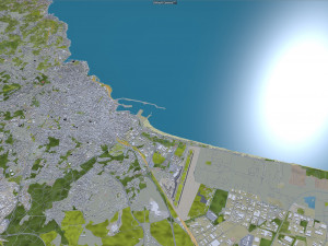 catania city italy 30km 3D Model