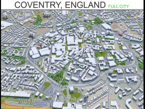 coventry city england 30km 3Dモデル