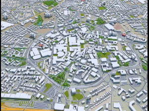 coventry city england 30km 3D Model