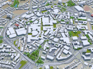 coventry city england 30km 3D Model