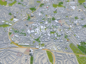 coventry city england 30km Modèle 3D