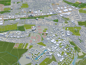 coventry city england 30km Modèle 3D