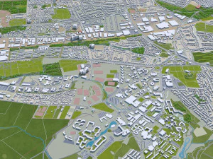 coventry city england 30km 3D Model