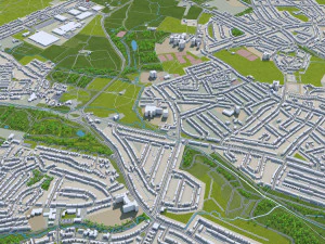 coventry city england 30km 3D Model