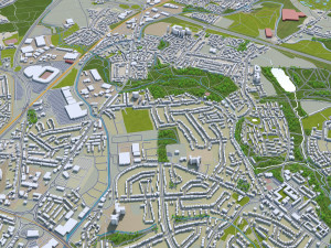 coventry city england 30km Modèle 3D