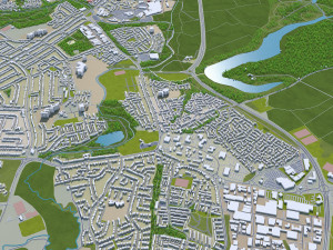 coventry city england 30km Modèle 3D