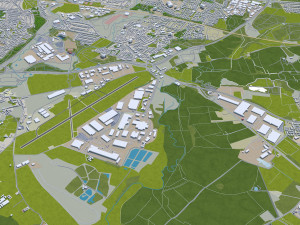 coventry city england 30km Modèle 3D