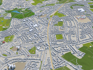 coventry city england 30km Modèle 3D
