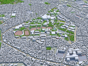 daegu city south korea 90km 3D Model