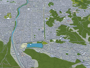 daegu city south korea 90km 3D Model
