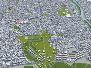 daegu city south korea 90km 3D Model