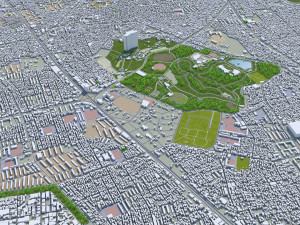 daegu city south korea 90km 3D Model